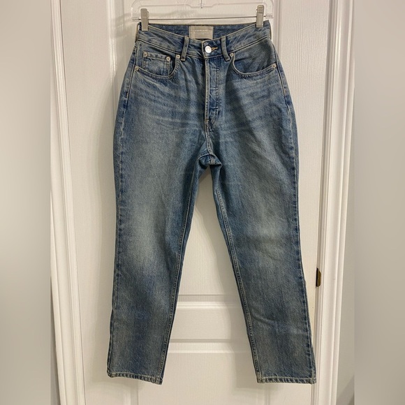 Everlane Curvy 90's Cheeky Straight Crop Jeans Size 25 - Picture 5 of 12